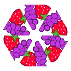Fruit Grapes Strawberries Red Green Purple Mini Folding Umbrellas