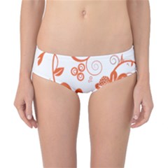 Floral Rose Orange Flower Classic Bikini Bottoms by Alisyart