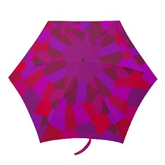 Voronoi Pink Purple Mini Folding Umbrellas