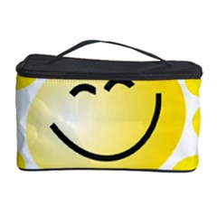 The Sun A Smile The Rays Yellow Cosmetic Storage Case by Simbadda