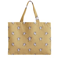 Happy Character Kids Motif Pattern Zipper Mini Tote Bag by dflcprints