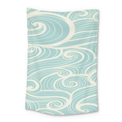 Blue Waves Small Tapestry by Alisyart