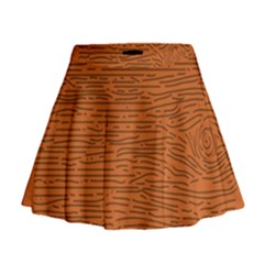 Illustration Orange Grains Line Mini Flare Skirt