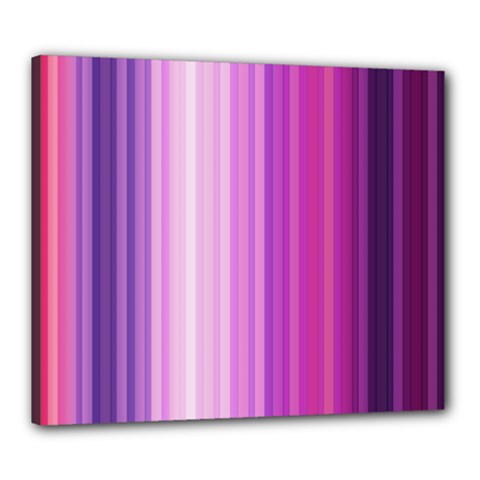 Pink Vertical Color Rainbow Purple Red Pink Line Canvas 24  X 20 