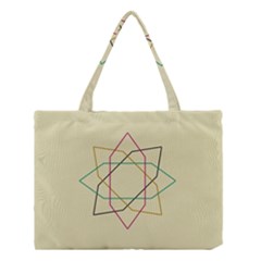 Shape Experimen Geometric Star Sign Medium Tote Bag by Alisyart