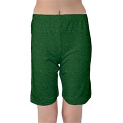 Texture Green Rush Easter Kids  Mid Length Swim Shorts by Simbadda