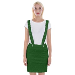 Texture Green Rush Easter Suspender Skirt by Simbadda
