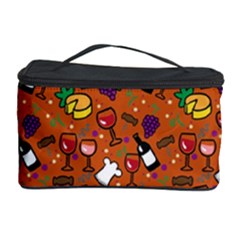 Wine Cheede Fruit Purple Yellow Orange Cosmetic Storage Case by Alisyart