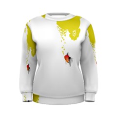 Fish Underwater Yellow White Women s Sweatshirt by Simbadda