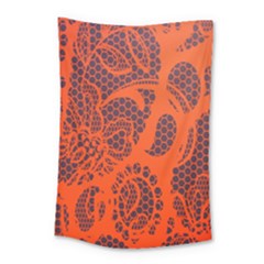 Enlarge Orange Purple Small Tapestry