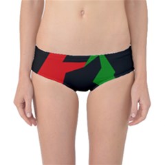 Ninja Graphics Red Green Black Classic Bikini Bottoms by Alisyart