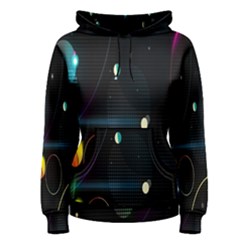 Glare Light Luster Circles Shapes Women s Pullover Hoodie