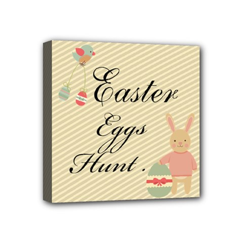 Easter Egg Hunter  Mini Canvas 4  X 4  (framed)