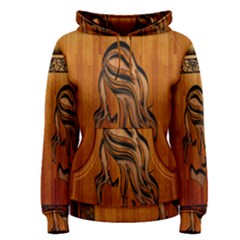 Pattern Shape Wood Background Texture Women s Pullover Hoodie by Simbadda