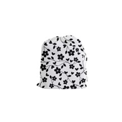Floral Pattern Drawstring Pouches (xs)  by Valentinaart