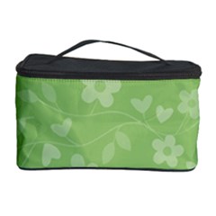 Floral Pattern Cosmetic Storage Case by Valentinaart