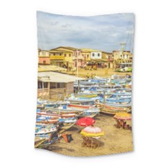 Engabao Beach At Guayas District Ecuador Small Tapestry by dflcprints