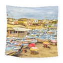 Engabao Beach At Guayas District Ecuador Square Tapestry (Large) View1