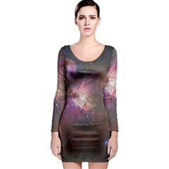 Orion Nebula Long Sleeve Bodycon Dress by SpaceShop