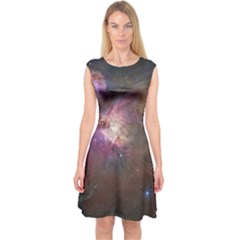 Orion Nebula Capsleeve Midi Dress by SpaceShop