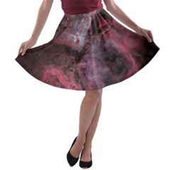 Carina Peach 4553 A-line Skater Skirt by SpaceShop