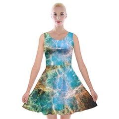 Crab Nebula Velvet Skater Dress by SpaceShop