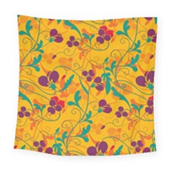 Floral Pattern Square Tapestry (large)