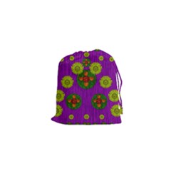 Buddha Blessings Fantasy Drawstring Pouches (xs)  by pepitasart