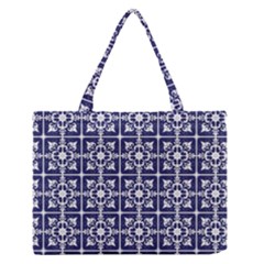 Leaves Horizontal Grey Urban Medium Zipper Tote Bag by Simbadda