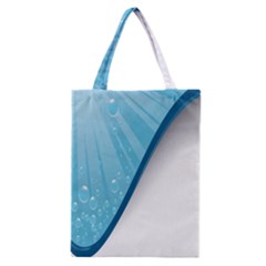 Water Bubble Waves Blue Wave Classic Tote Bag