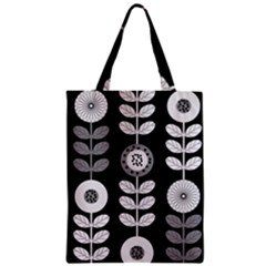 Floral Pattern Seamless Background Zipper Classic Tote Bag by Simbadda