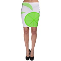 Fruit Lime Green Bodycon Skirt