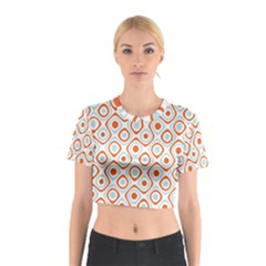 Pattern Background Abstract Cotton Crop Top by Simbadda