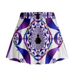 Ring Segments Mini Flare Skirt by Simbadda