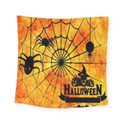 Halloween Weird  Surreal Atmosphere Square Tapestry (small) by Simbadda