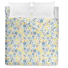 Flower Floral Bird Peacok Sunflower Star Leaf Rose Duvet Cover Double Side (queen Size) by Alisyart