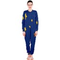 Starry Star Night Moon Blue Sky Light Yellow OnePiece Jumpsuit (Ladies)  View1