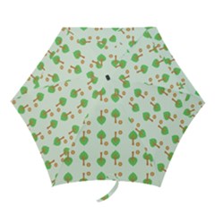 Tree Circle Green Yellow Grey Mini Folding Umbrellas by Alisyart