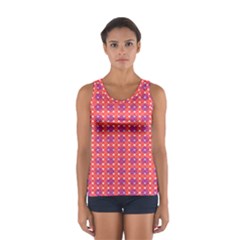 Roll Circle Plaid Triangle Red Pink White Wave Chevron Women s Sport Tank Top  by Alisyart