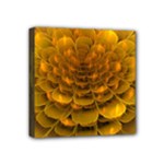 Yellow Flower Mini Canvas 4  x 4 