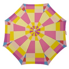 Colorful Squares Background Straight Umbrellas by Simbadda