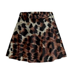Background Fabric Animal Motifs Mini Flare Skirt by Simbadda