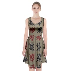 Ancient Chinese Secrets Characters Racerback Midi Dress by Amaryn4rt