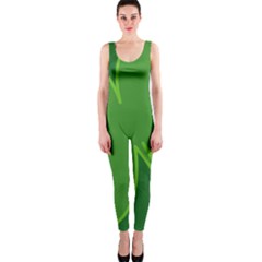 Leaf Clover Green Onepiece Catsuit by Alisyart