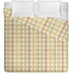 Tomboy Line Yellow Red Duvet Cover Double Side (king Size)