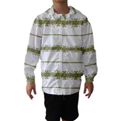 Ethnic Floral Stripes Hooded Wind Breaker (kids) by dflcprintsclothing