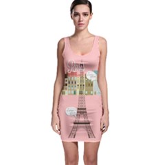 1507 Pink Bodycon Dress by PattyVilleDesigns