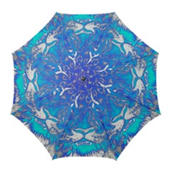 Background Fabric With Tiger Head Pattern Golf Umbrellas by Amaryn4rt