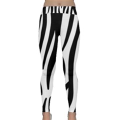 Seamless Zebra A Completely Zebra Skin Background Pattern Classic Yoga Leggings by Amaryn4rt