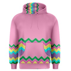 Easter Chevron Pattern Stripes Men s Pullover Hoodie by Amaryn4rt